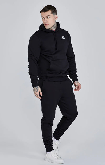 Black Essential Overhead Hoodie