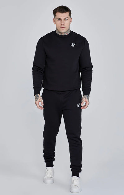 Black Essential Cuffed Jogger