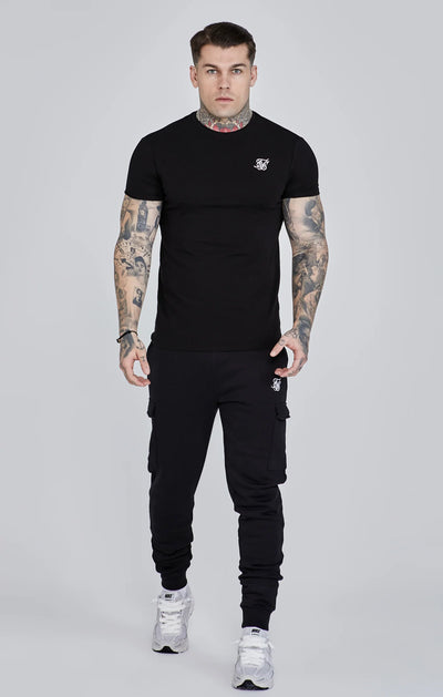 Black Essential Cargo Jogger