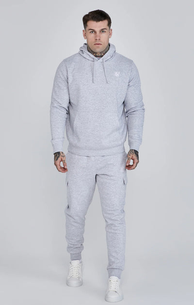 Grey Marl Essentials Cargo Joggers
