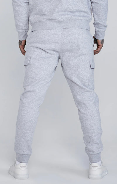 Grey Marl Essentials Cargo Joggers