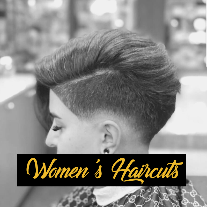 Women's short haircuts available at all Kingsmen Hair barbershops. 