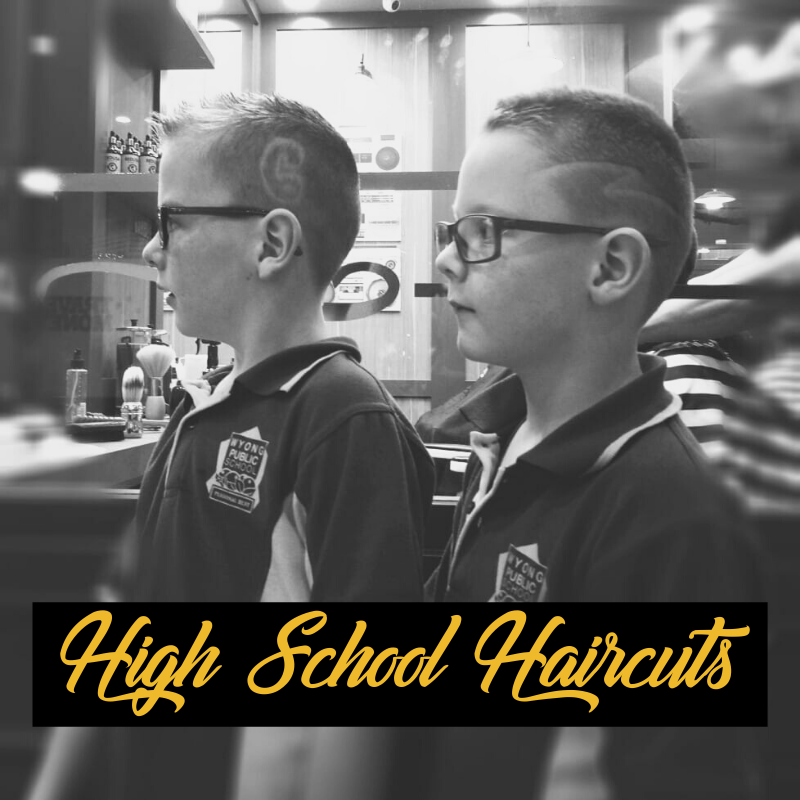 High school haircuts, where the kids are looking to cool for the school. 
