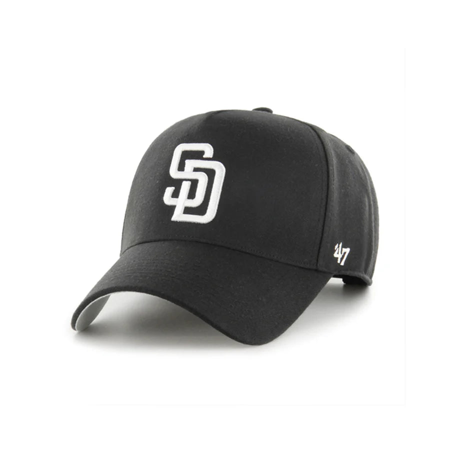 San Diego Padres Black/White '47 MVP DT SNAPBACK