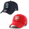 ARSENAL FC Red 47 MVP DT SNAPBACK + Seattle Mariners Navy 47 MVP DT SNAPBACK