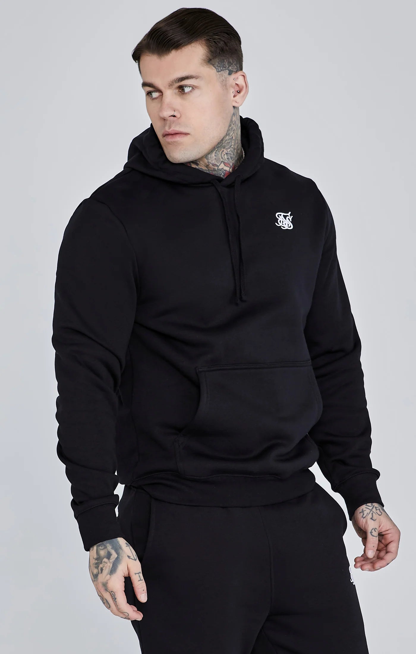 Black Essential Overhead Hoodie Kingsmen Hair