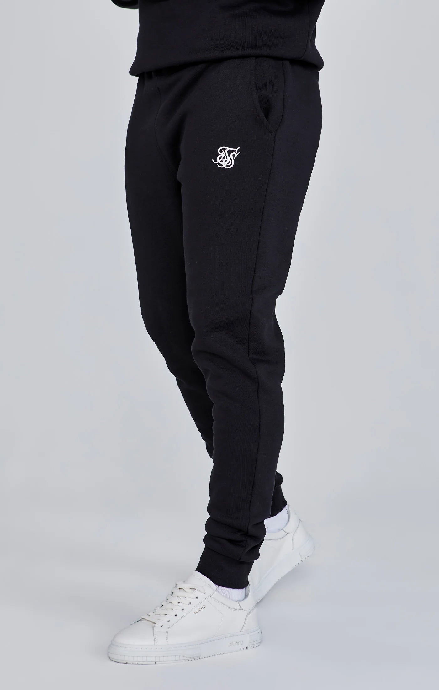 Black Essential Cuffed Jogger
