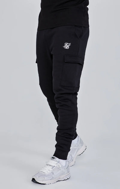 Black Essential Cargo Jogger