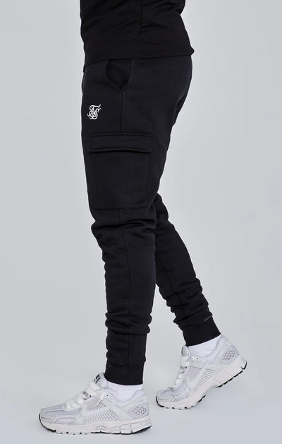 Black Essential Cargo Jogger