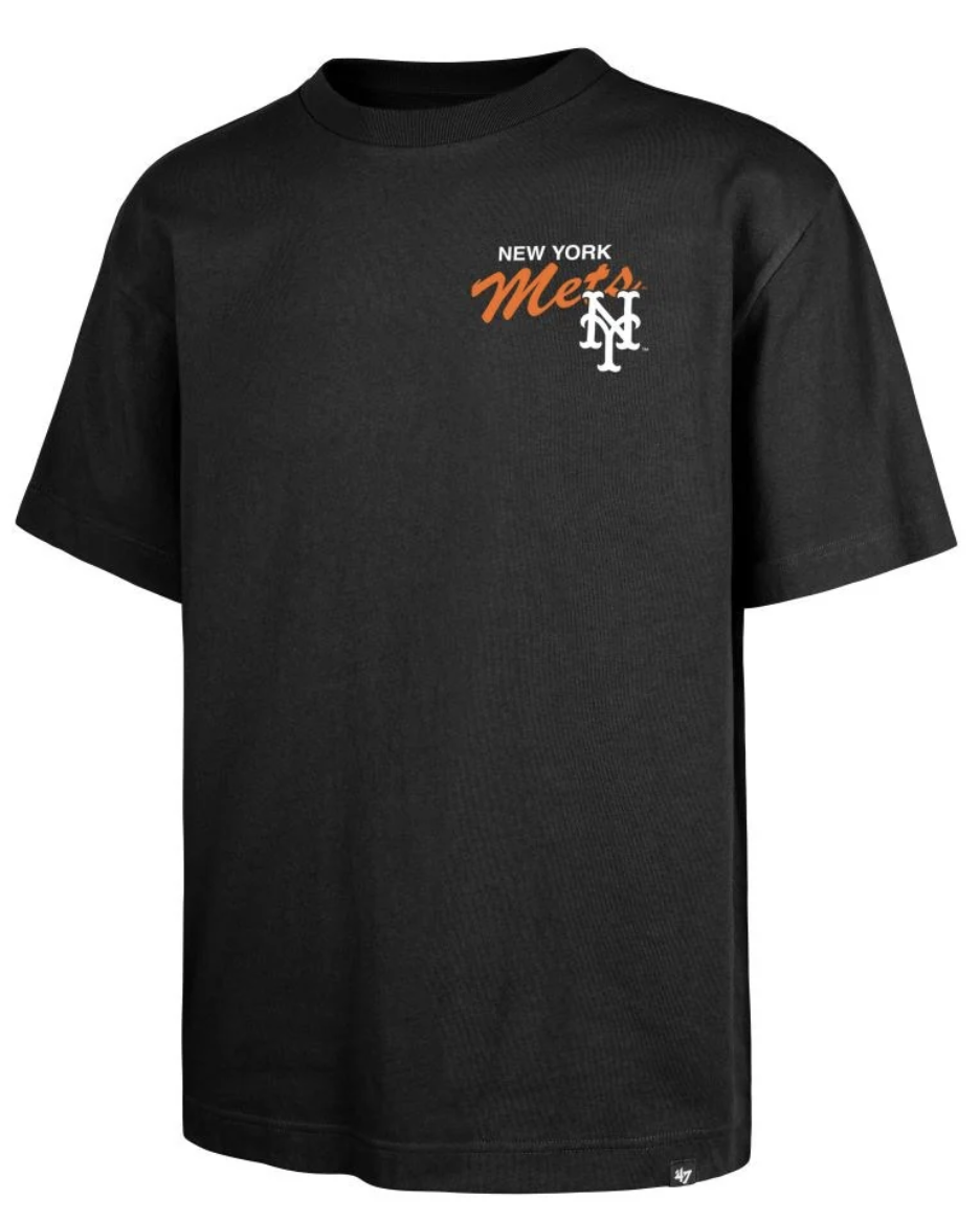 New York Mets  Black Vintage Tee