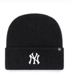 New York Yankees Black/White 47 Haymaker CUFF KNIT