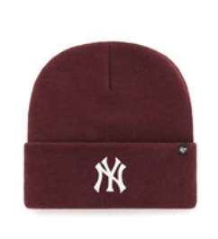 New York Yankees Dark Maroon Haymaker 47 CUFF KNIT