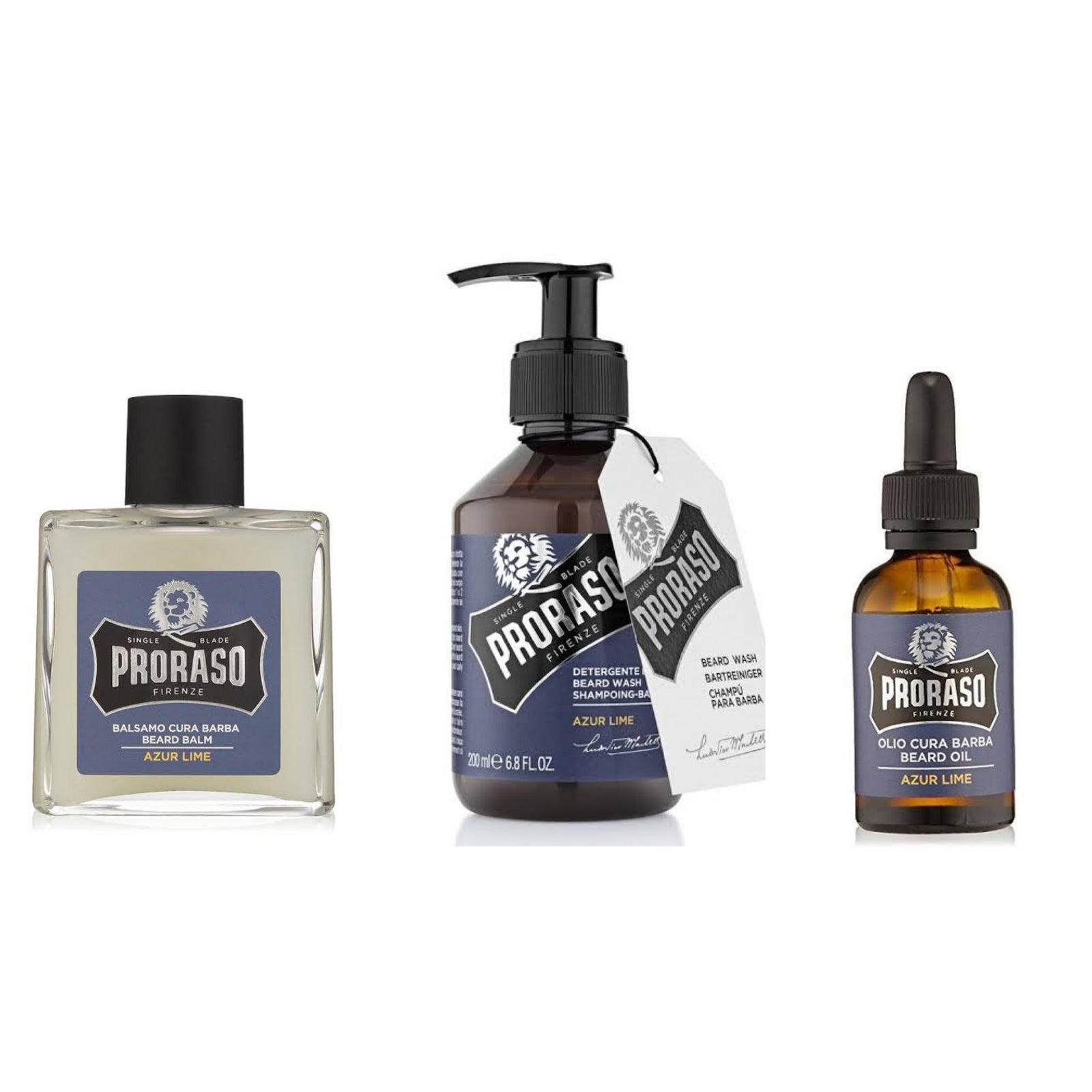 Proraso Azur Lime Beard Care Kit